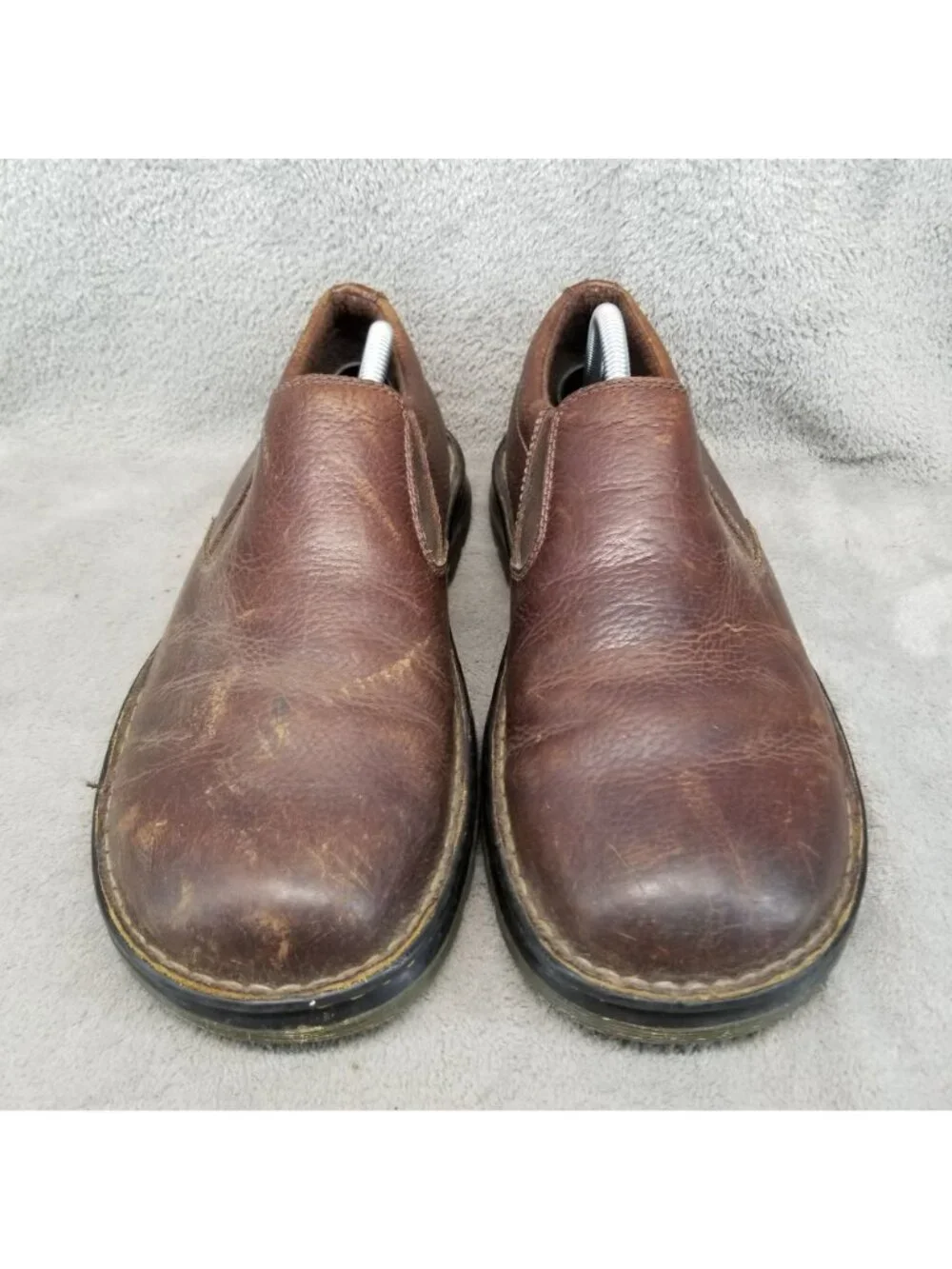 Dr Martens Shoes Mens Size 10 Bryce Brown Leather Slip On Casual *Read*